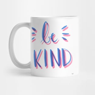 Be Kind - Pink & Blue Mug